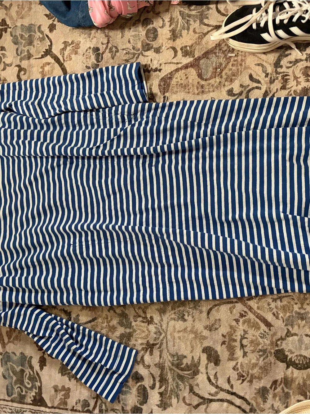 Free People Blue and White Striped Maxi Dress